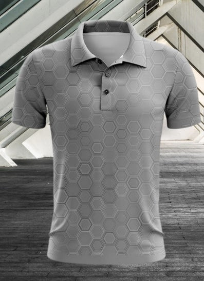 Grey golf shirts best sale